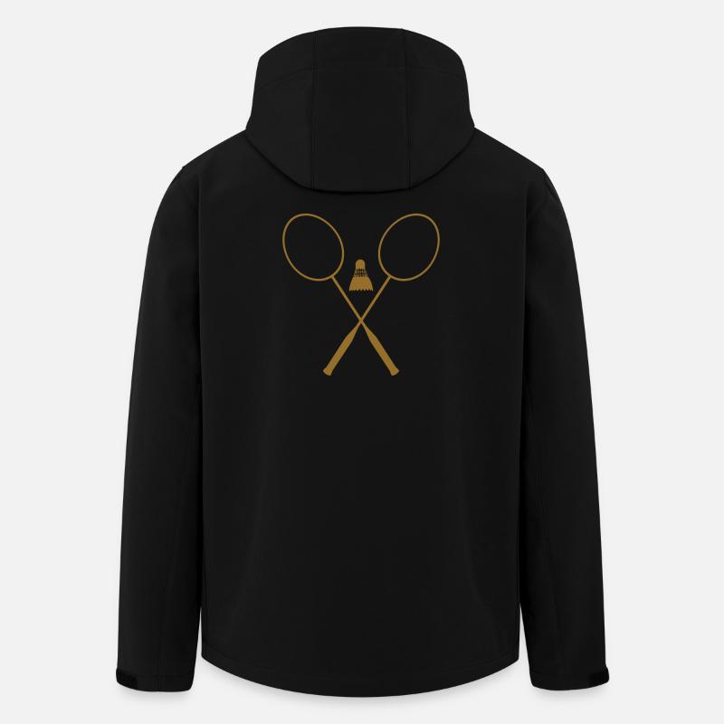 Badminton – Sport – Schläger - Recycelte Männer Softshell-Jacke von Stanley/Stella - Schwarz