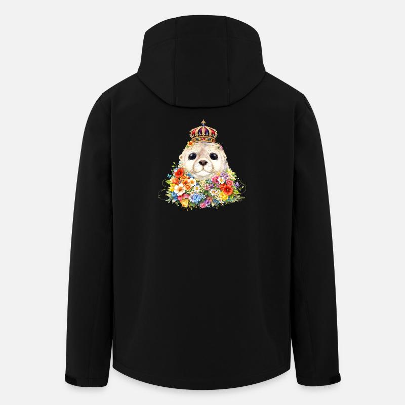 Royal seal with crown - Men’s Recycled Softshell Jacket by Stanley/Stella - black