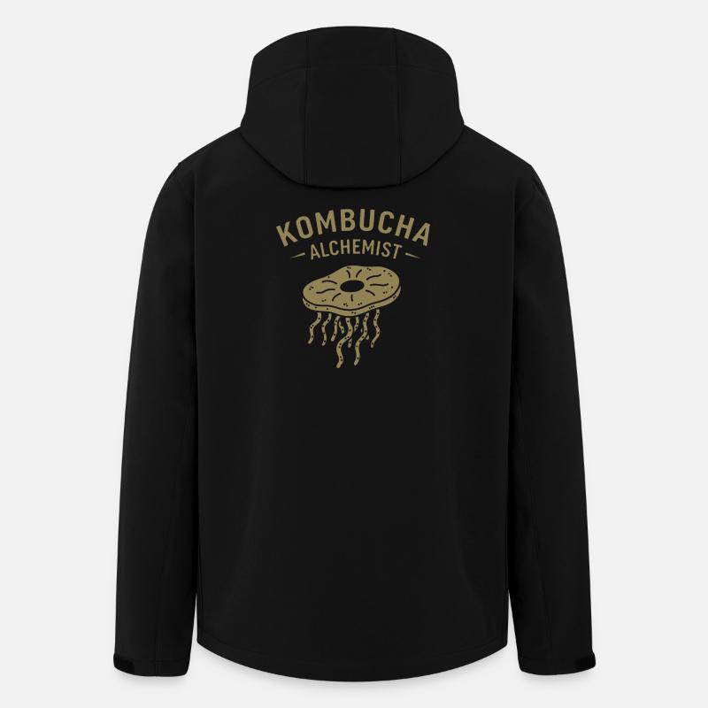 Minimalist Kombucha Alchemist Fermentation - Men’s Recycled Softshell Jacket by Stanley/Stella - black