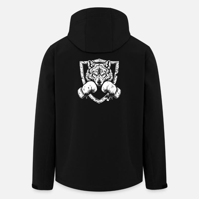 Wolf Boxing MMA - Veste softshell homme en polyester recyclé Stanley/Stella - noir