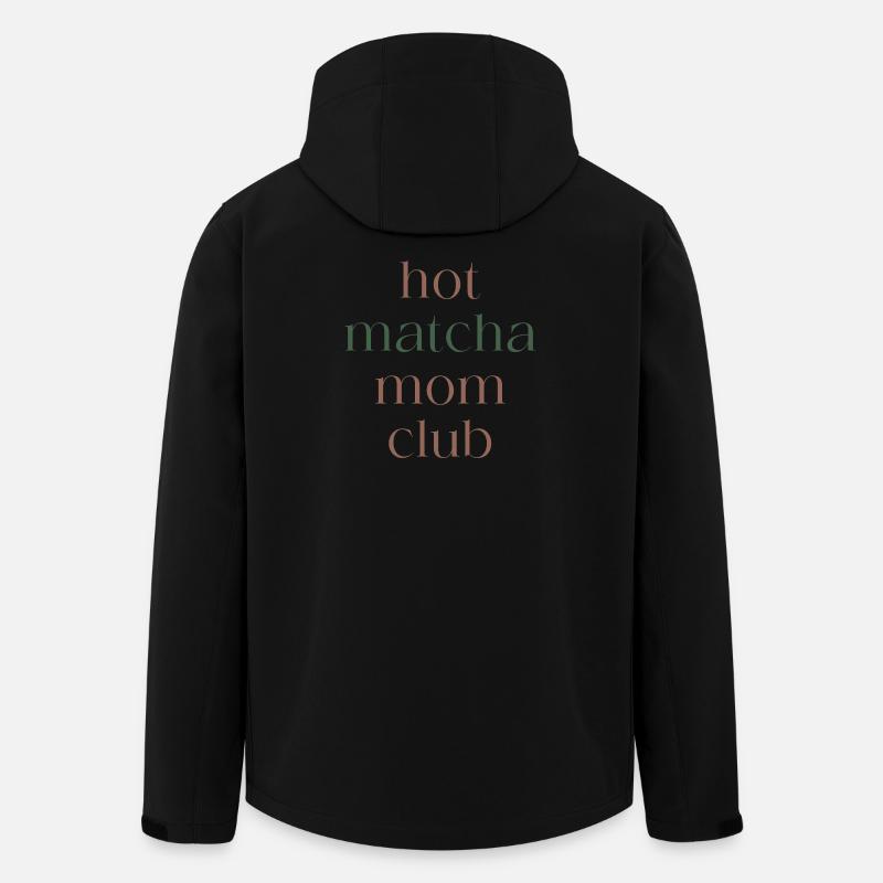 Hot Matcha Mom Club - Men’s Recycled Softshell Jacket by Stanley/Stella - black