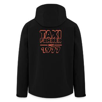 1977 - Recycelte Männer Softshell-Jacke von Stanley/Stella - Schwarz - Hinten - AI Model Male 185 light (185cm)