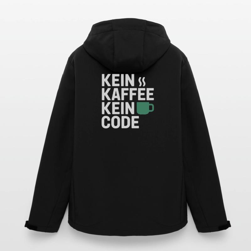 Kein Kaffee Kein Code Programmierer Informatiker Recycelte Männer Softshell-Jacke von Stanley/Stella