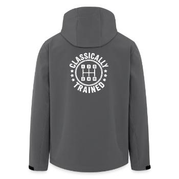 Boîte manuelle automatique classique - Veste softshell homme en polyester recyclé Stanley/Stella - charbon - Dos - AI Model Male 185 light (185cm)
