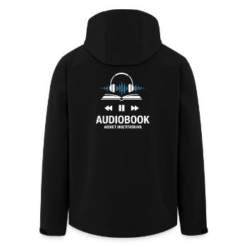 Livres audio, histoires de livres audio, casques - Veste softshell homme en polyester recyclé Stanley/Stella - noir - Dos - AI Model Male 185 light (185cm)