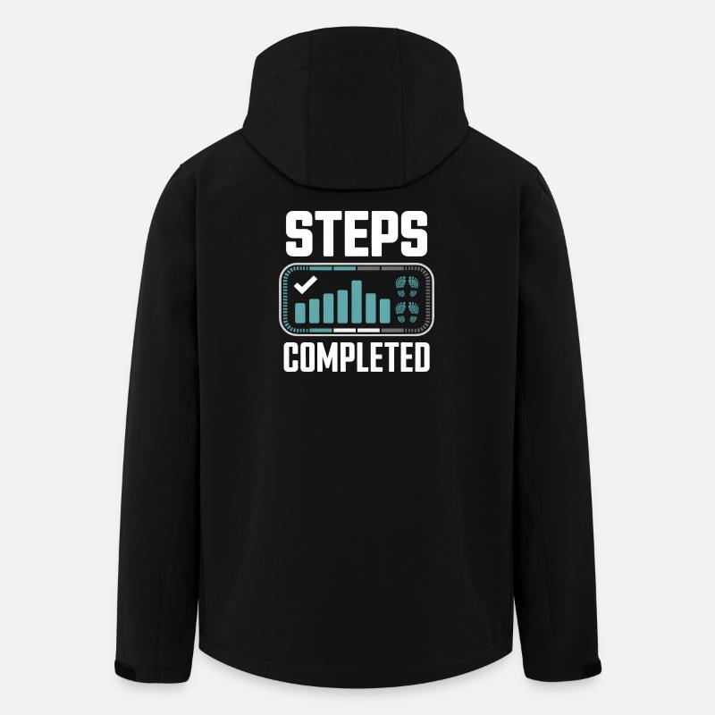Steps Completed 10000 Schritte - Recycelte Männer Softshell-Jacke von Stanley/Stella - Schwarz