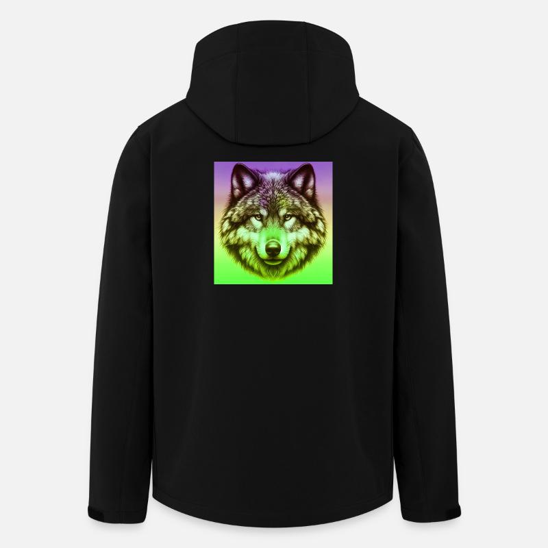 Wolf - Recycelte Männer Softshell-Jacke von Stanley/Stella - Schwarz
