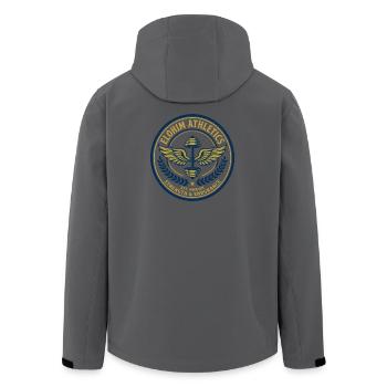 Elohim Hebrew Israelite - Recycelte Männer Softshell-Jacke von Stanley/Stella - Schwarz - Hinten - AI Model Male 185 light (185cm)