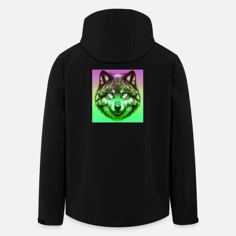 Wolf - Recycelte Männer Softshell-Jacke von Stanley/Stella - Schwarz