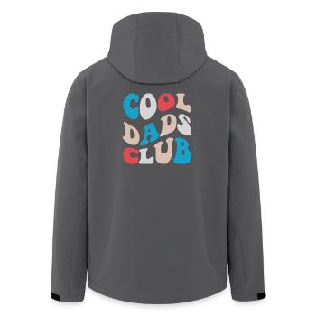 Cadeau Papa du Club des Pères Cool 2026 - Veste softshell homme en polyester recyclé Stanley/Stella - noir - Dos - AI Model Male 185 light (185cm)