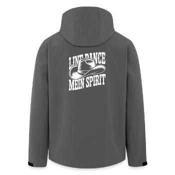 Linedance Cowboy Spirit - Recycelte Männer Softshell-Jacke von Stanley/Stella - Anthrazit - Hinten - AI Model Male 185 light (185cm)