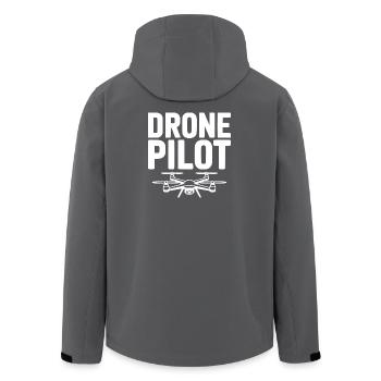 pilote de drone - Veste softshell homme en polyester recyclé Stanley/Stella - charbon - Dos - AI Model Male 185 light (185cm)