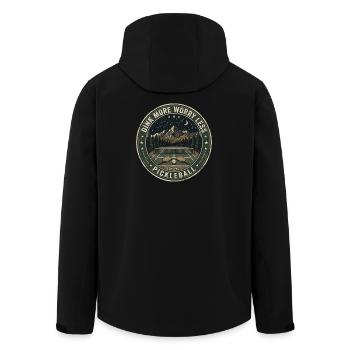  Funny Was That Out? Retro Pickleball Paddle - Recycelte Männer Softshell-Jacke von Stanley/Stella - Schwarz - Hinten - AI Model Male 185 light (185cm)