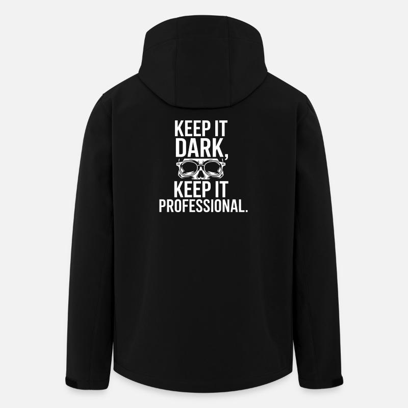 Keep It Dark Skull Pro - Recycelte Männer Softshell-Jacke von Stanley/Stella - Schwarz
