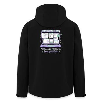 211 Tabs offen — einer spielt Musik - Recycelte Männer Softshell-Jacke von Stanley/Stella - Schwarz - Hinten - AI Model Male 185 light (185cm)