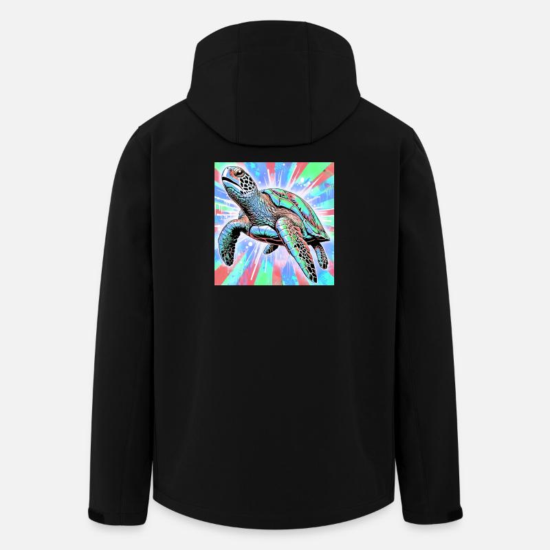 turtle - Men’s Recycled Softshell Jacket by Stanley/Stella - black