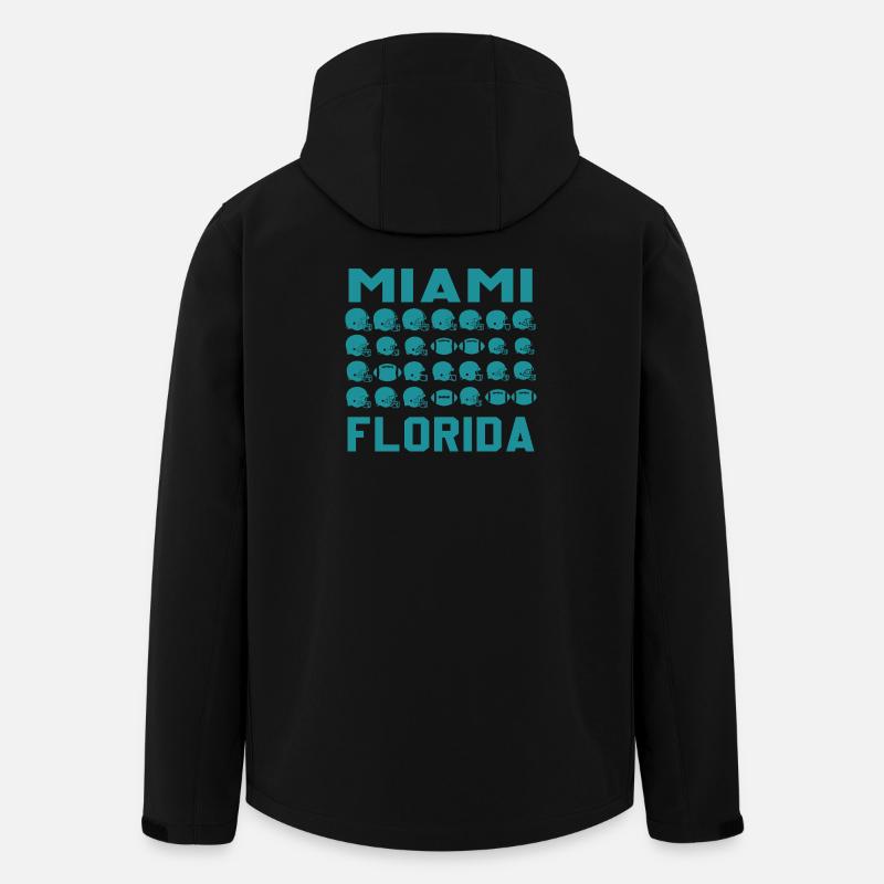 Miami Florida Football Shield - Recycelte Männer Softshell-Jacke von Stanley/Stella - Schwarz