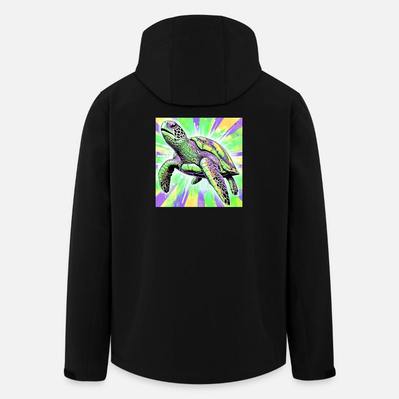 Schildkröte - Recycelte Männer Softshell-Jacke von Stanley/Stella - Schwarz