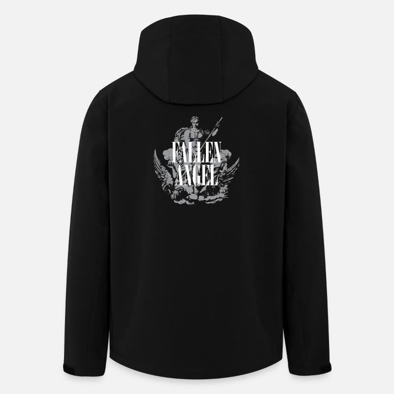 Fallen Angel design - Men’s Recycled Softshell Jacket by Stanley/Stella - black