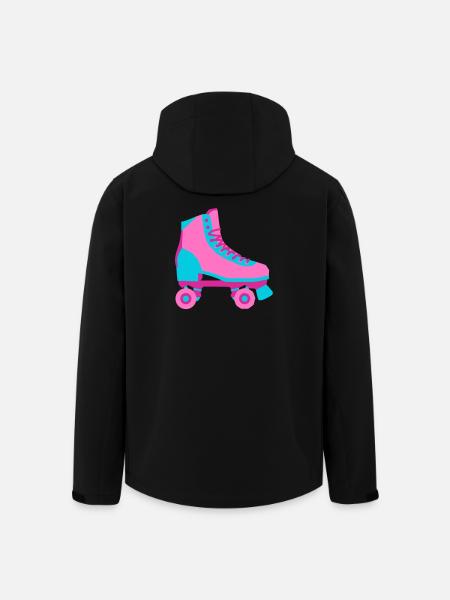 Rollschuh Rollschuhfahren Roller Derby 80er - Recycelte Männer Softshell-Jacke von Stanley/Stella - Schwarz