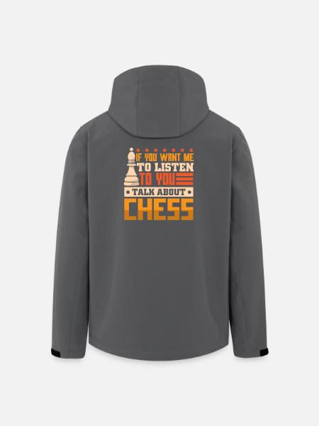 Chess Chess Player Chessboard - Men’s Recycled Softshell Jacket by Stanley/Stella - black