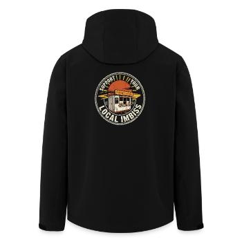 Your Imbiss - Recycelte Männer Softshell-Jacke von Stanley/Stella - Schwarz - Hinten - AI Model Male 185 light (185cm)