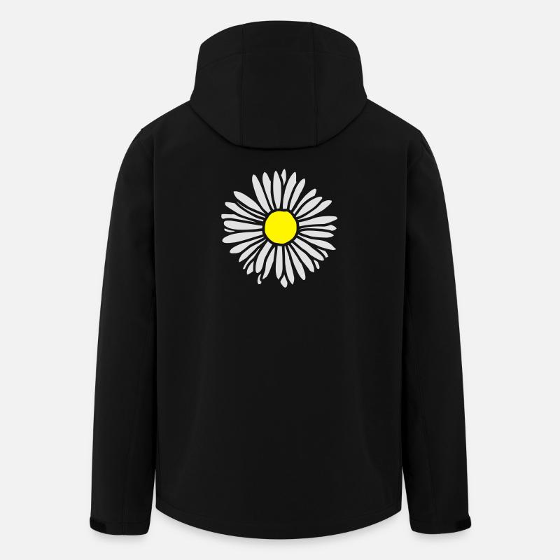 Gänseblümchen zweifarbig - Recycelte Männer Softshell-Jacke von Stanley/Stella - Schwarz
