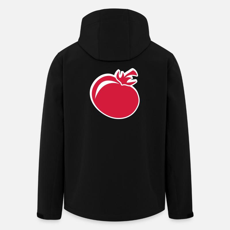 Red tomato - Men’s Recycled Softshell Jacket by Stanley/Stella - black