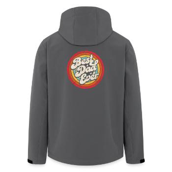 Meilleur cadeau de fête des pères - Veste softshell homme en polyester recyclé Stanley/Stella - noir - Dos - AI Model Male 185 light (185cm)