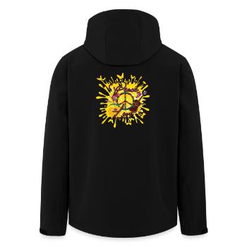 Peace and Love - Veste softshell homme en polyester recyclé Stanley/Stella - noir - Dos - AI Model Male 185 light (185cm)