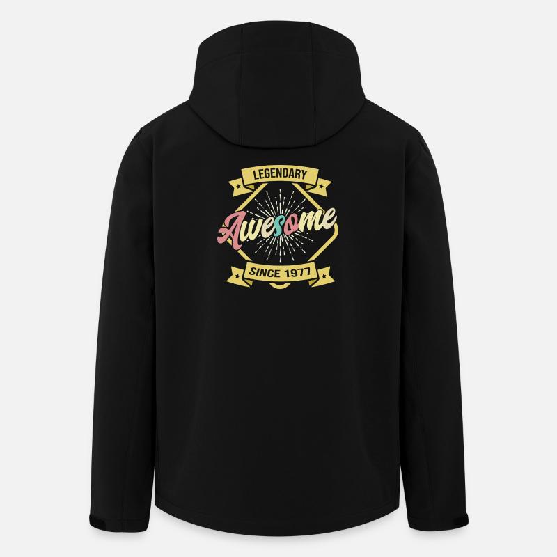 Awesome since 1977 birthday - Men’s Recycled Softshell Jacket by Stanley/Stella - black