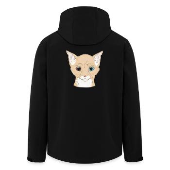 Warrior Cats - Pied brun - Veste softshell homme en polyester recyclé Stanley/Stella - noir - Dos - AI Model Male 185 light (185cm)