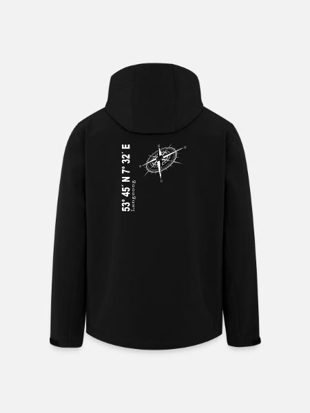 Langeoog - Recycelte Männer Softshell-Jacke von Stanley/Stella - Schwarz