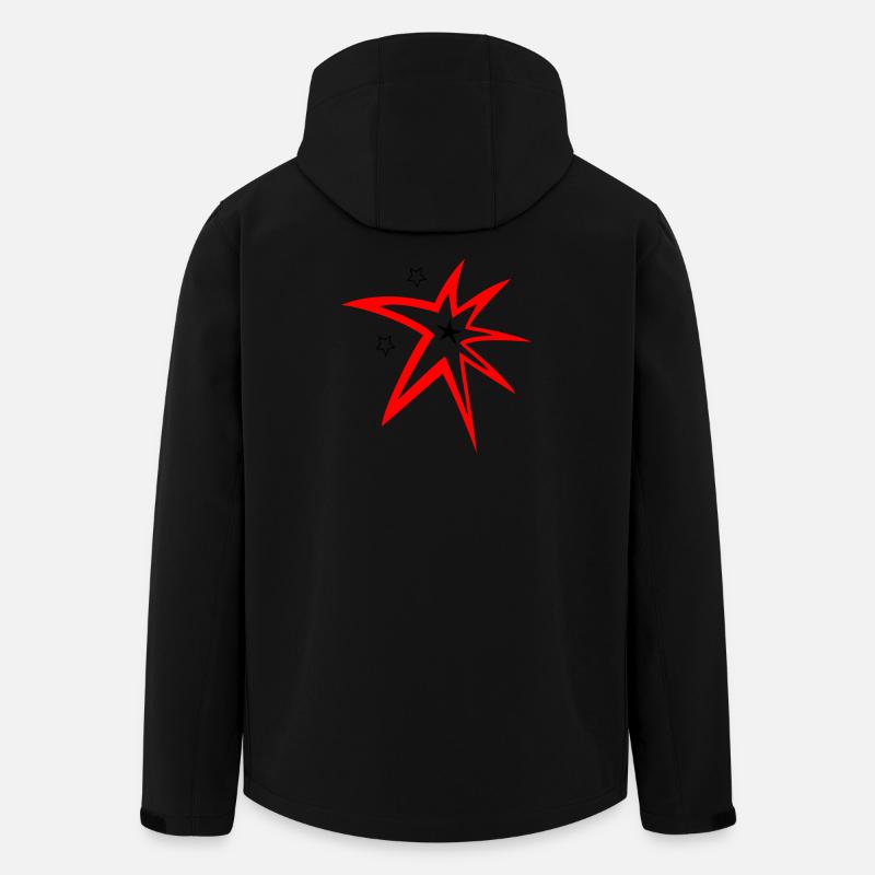 Sterne, Feuerwerk, Sternschnuppe - Recycelte Männer Softshell-Jacke von Stanley/Stella - Schwarz
