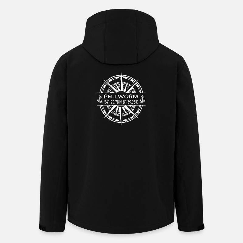 Pellworm - Recycelte Männer Softshell-Jacke von Stanley/Stella - Schwarz