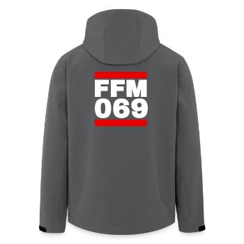 Francfort 069 - Veste softshell homme en polyester recyclé Stanley/Stella - charbon - Dos - AI Model Male 185 light (185cm)