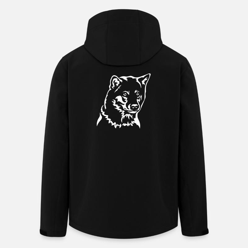 Shiba Head "Black Edition" - Men’s Recycled Softshell Jacket by Stanley/Stella - black