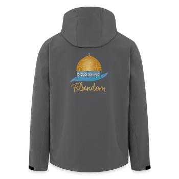 Jérusalem, Mont du Temple, Dôme du Rocher - Veste softshell homme en polyester recyclé Stanley/Stella - noir - Dos - AI Model Male 185 light (185cm)