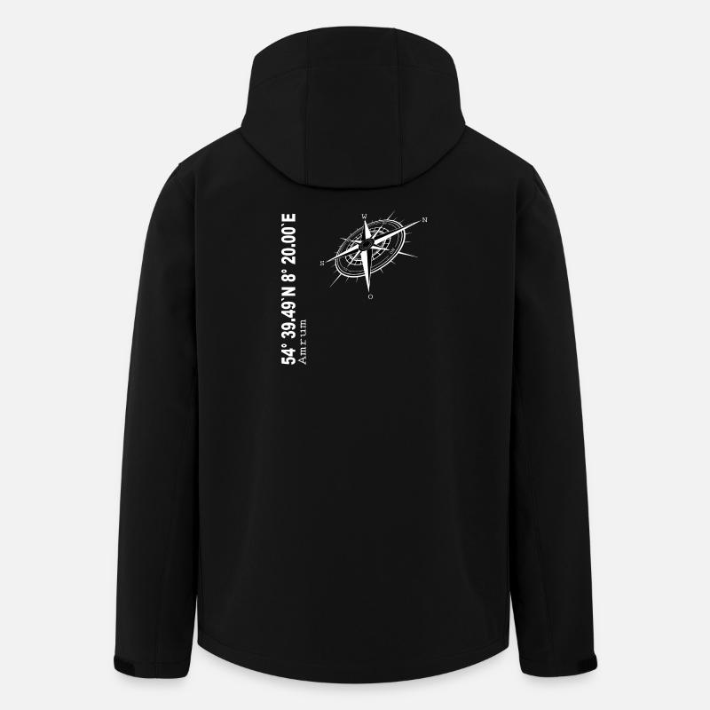 Amrum - Recycelte Männer Softshell-Jacke von Stanley/Stella - Schwarz