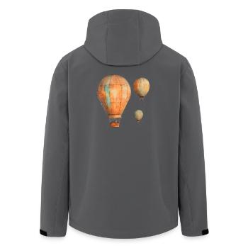 Fesselballon - Recycelte Männer Softshell-Jacke von Stanley/Stella - Anthrazit - Hinten - AI Model Male 185 light (185cm)