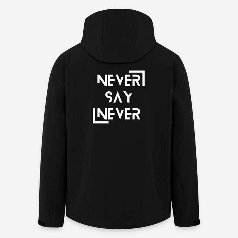 never say never - Men’s Recycled Softshell Jacket by Stanley/Stella - black