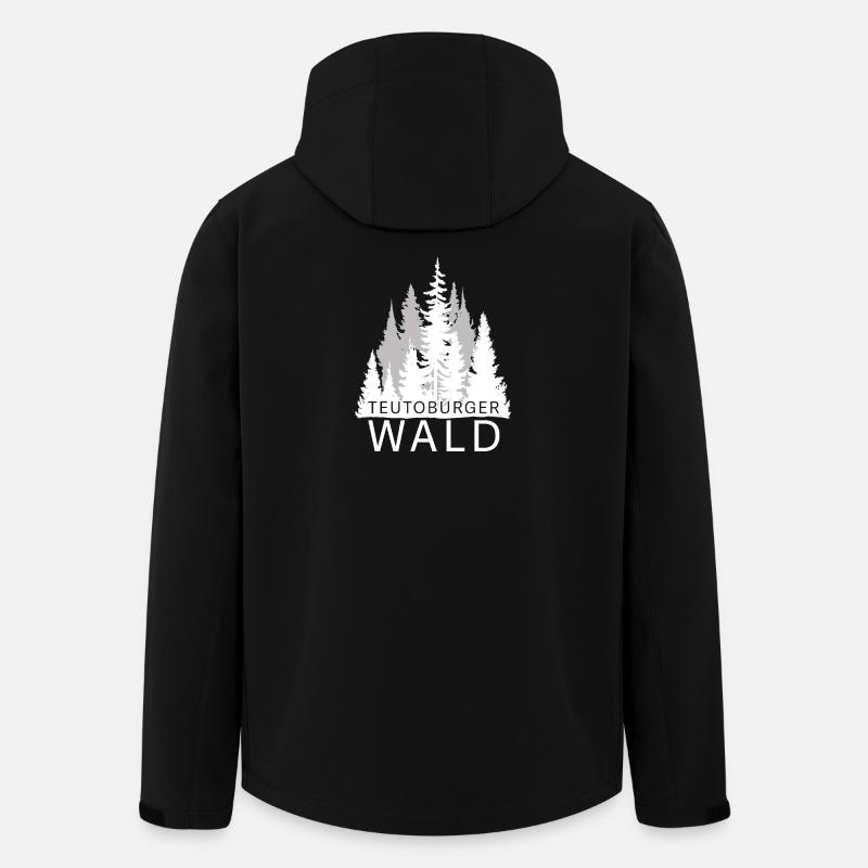 Teutoburger Wald - Recycelte Männer Softshell-Jacke von Stanley/Stella - Schwarz