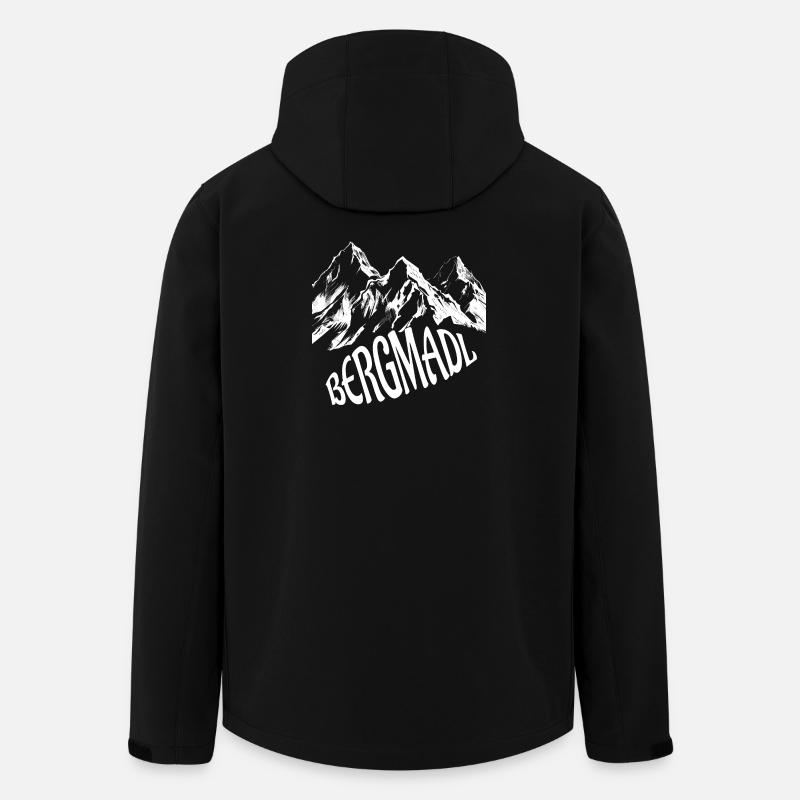 Bergmadl - Recycelte Männer Softshell-Jacke von Stanley/Stella - Schwarz