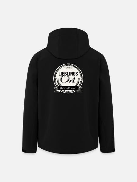 Lieblingsort Konstanz - Recycelte Männer Softshell-Jacke von Stanley/Stella - Schwarz
