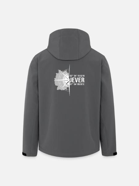 Koordinaten Jever - Recycelte Männer Softshell-Jacke von Stanley/Stella - Schwarz
