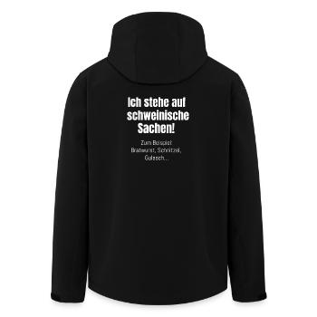 Trucs de cochon - Veste softshell homme en polyester recyclé Stanley/Stella - noir - Dos - AI Model Male 185 light (185cm)