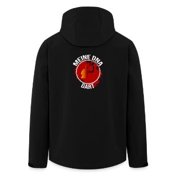 Mein DNA - Dart - Recycelte Männer Softshell-Jacke von Stanley/Stella - Schwarz - Hinten - AI Model Male 185 light (185cm)