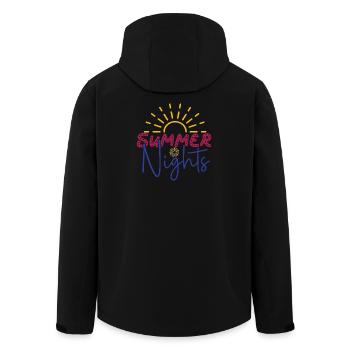 Nuits d’été - Veste softshell homme en polyester recyclé Stanley/Stella - noir - Dos - AI Model Male 185 light (185cm)
