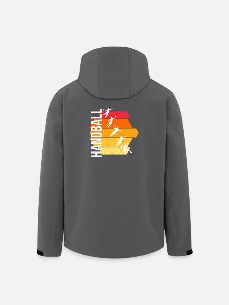 Handball - Recycelte Männer Softshell-Jacke von Stanley/Stella - Schwarz