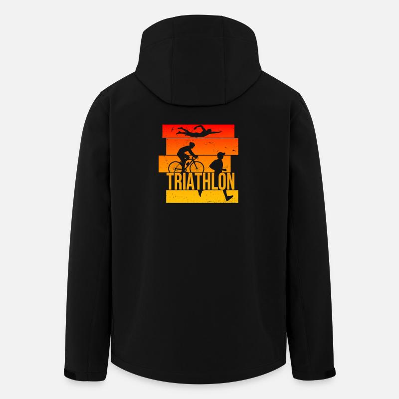 Triathlon - Recycelte Männer Softshell-Jacke von Stanley/Stella - Schwarz